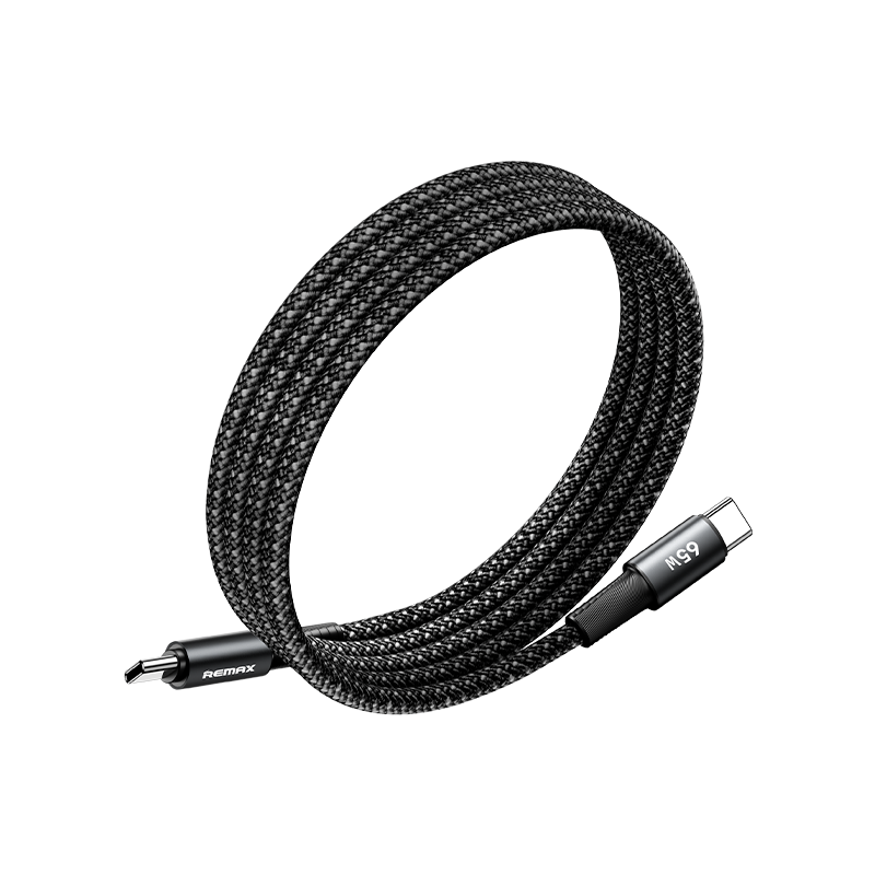 Wind Speed 65W Aluminum Magnetic Easy Storage Braided Data Cable 1.2M CB07 (C-C)